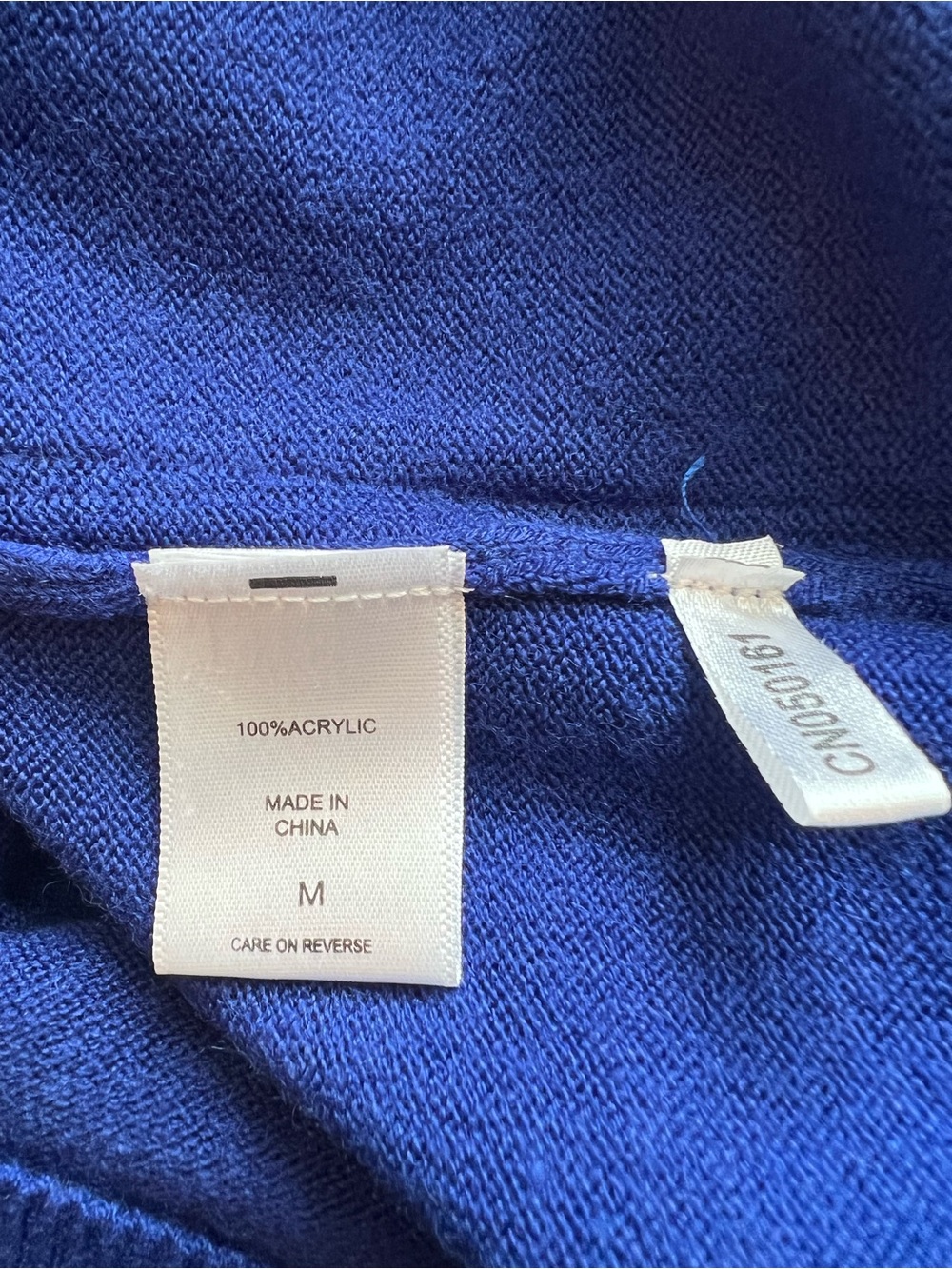 New York & Company Cobalt Blue V Neck Pullover Sweater Medium - Picture 10 of 10